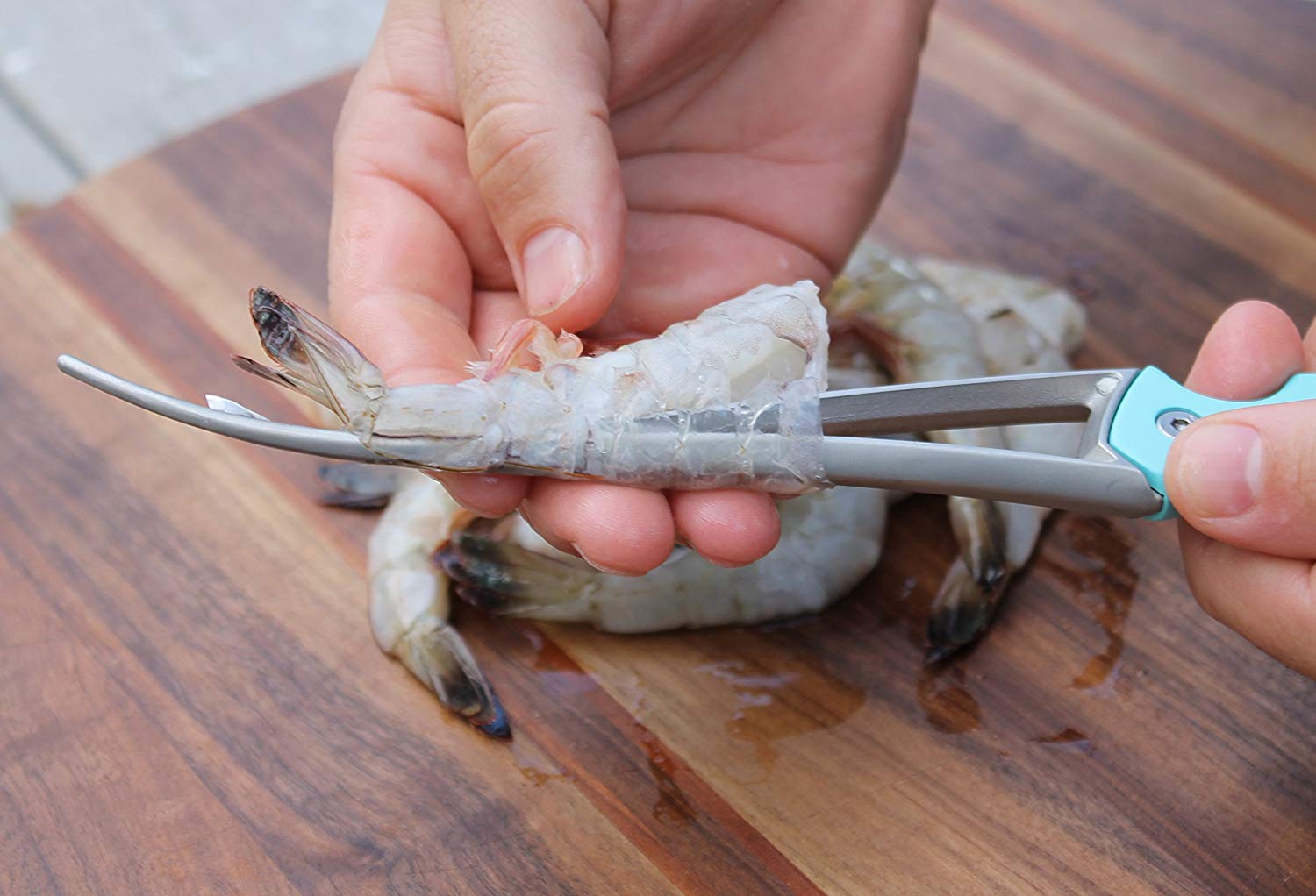 Toadfish Outfitters Premium Stainless Steel Shrimp Cleaner & Deveiner Tool - Effortless Shelling & Cleaning for Shrimp, Crab, and Seafood - Perfect for Home Cooking, Restaurants, and Outdoor BBQs