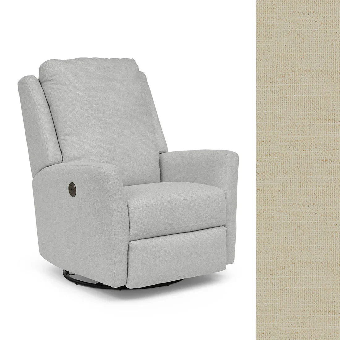 Best Heatherly Power Swivel Glider Recliner Chair - Ergonomic Comfort for Living Room, Nursery & Home Theater - Adjustable Electric Massage Chair with USB Ports