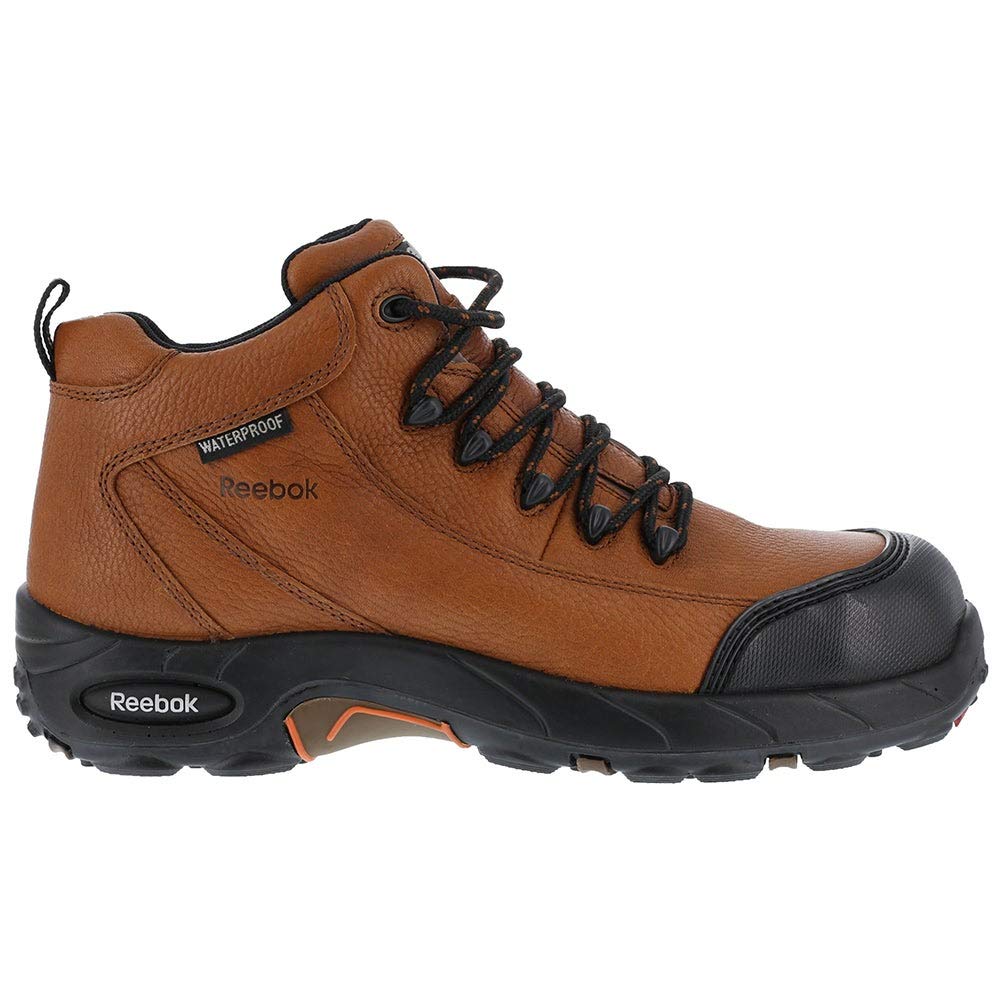 Reebok Women's Tiahawk Composite Toe Met Guard EH Work Safety Shoes - Brown | Slip Resistant & Comfortable for Construction, Warehouse & Industrial Work