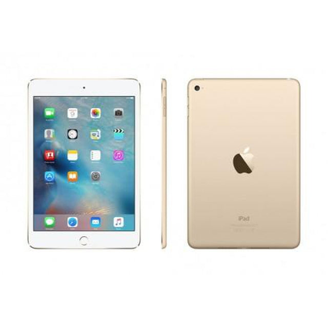 Apple iPad mini 4 Wi-Fi + Cellular 128GB Gold - Portable Tablet for Work, Travel & Entertainment