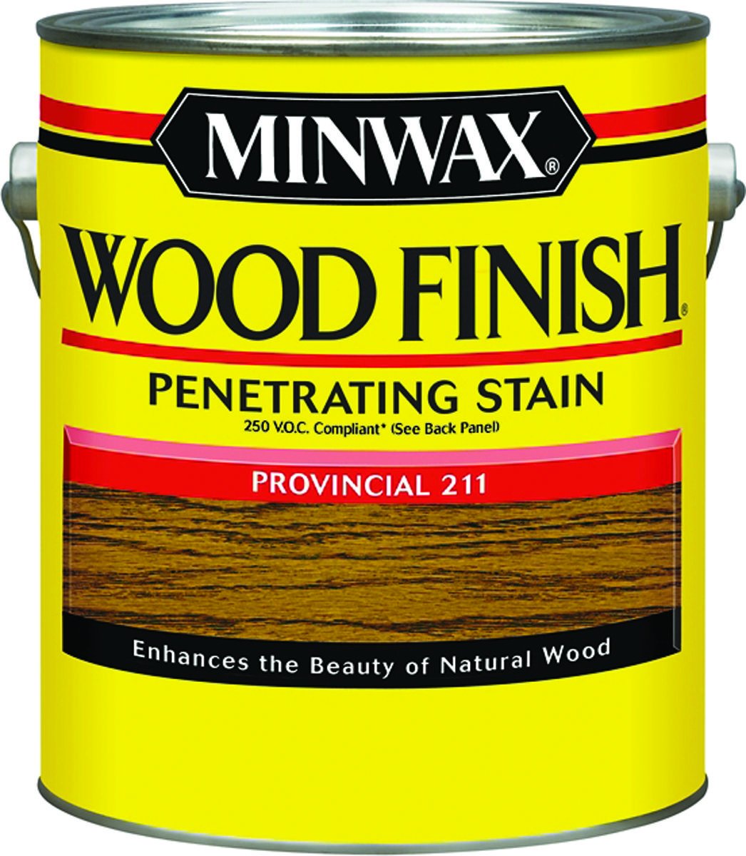 Minwax Wood Finish Semi-Transparent Provincial Oil-Based Wood Stain 1 Gallon - Perfect for Furniture, Decks & DIY Woodworking Projects