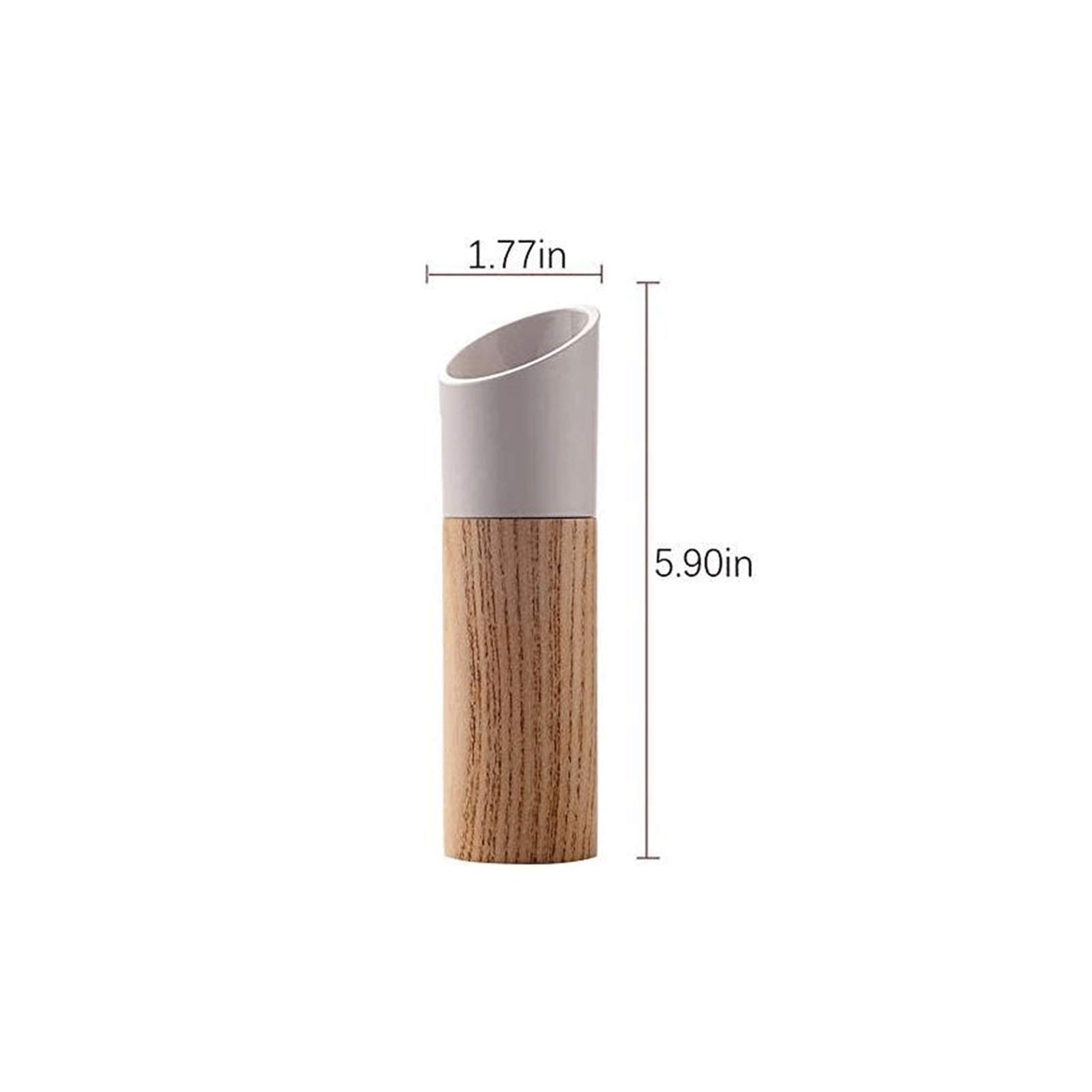 Premium Manual Pepper Grinder and Salt Shaker Set - Adjustable Ceramic Spice Mill for Freshly Ground Pepper & Salt - White Kitchen Cooking Tools for Gourmet Meals, BBQ, and Restaurant Use