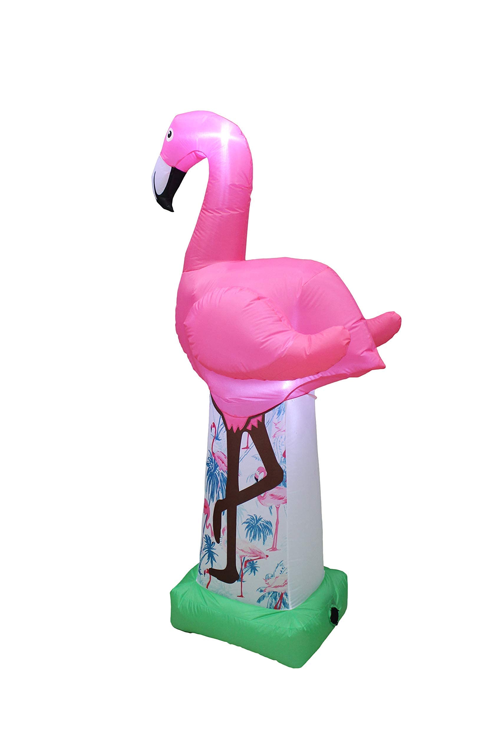 6ft Inflatable Pink Flamingo & 4ft Graduation Teddy Bear Decor Set - Perfect for Summer Parties, Graduation Celebrations, Backyard BBQ, and Poolside Events