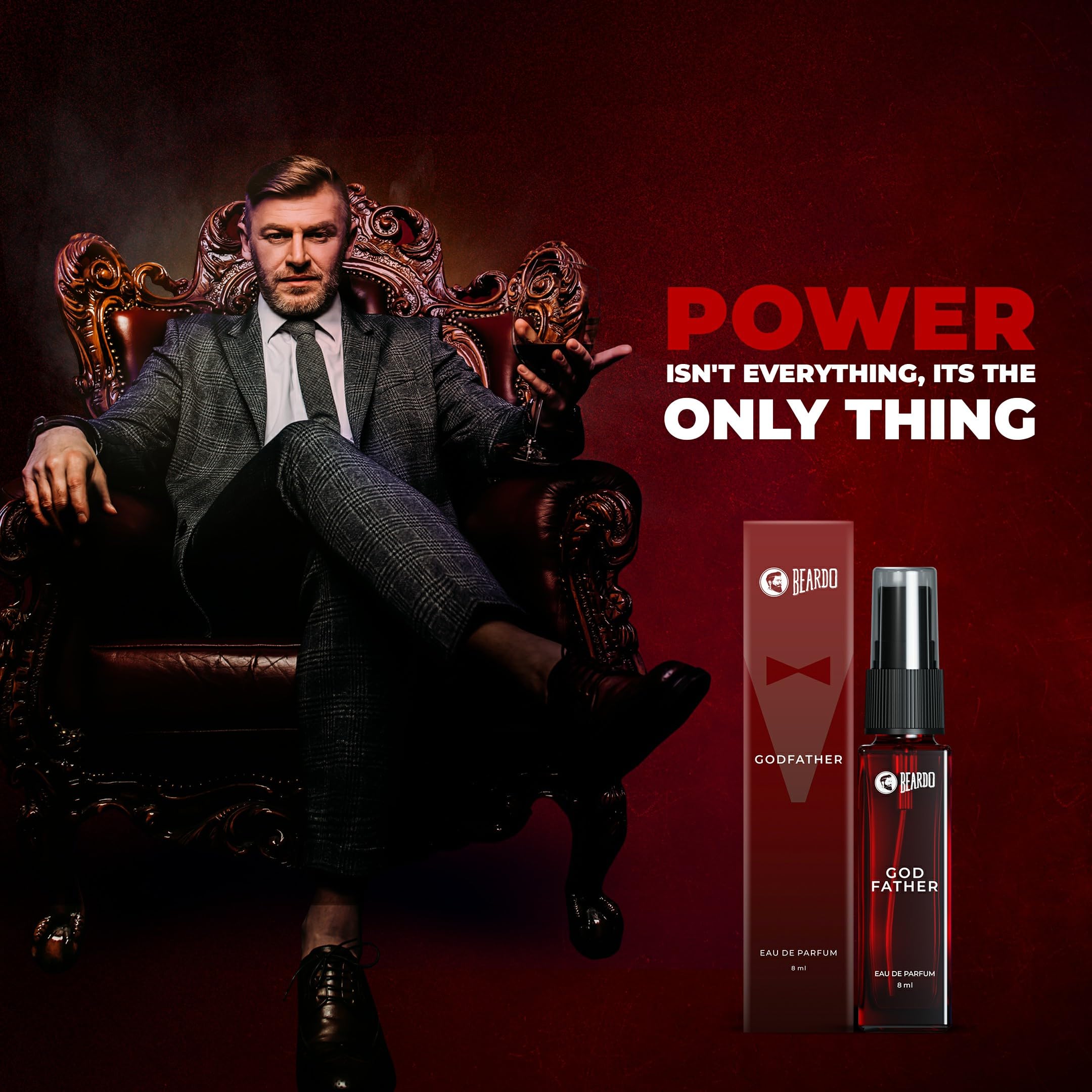 Beardo Godfather Cologne for Men & Freed Queen Energy Perfume for Women (8ml x 2 Pack) - Long Lasting Fragrance Set for Couples | Romantic Date Night Scent | Perfect Christmas Gift for Him & Her | Best Friend Gift Idea | Elegant Present for Special Occasions | Dinner Date, Anniversary & Valentine's Day Fragrance