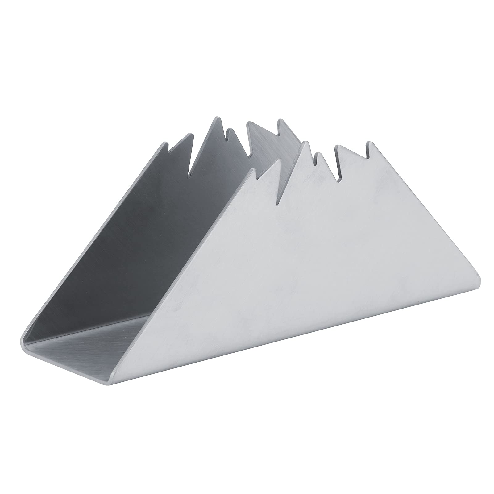 Premium Stainless Steel Napkin Holder - Elegant Snow Mountain Design Metal Tissue Dispenser for Dining Tables, Restaurants, Hotels & Coffee Shops (Silver) | Perfect for Home Decor, Wedding Parties & Office Use