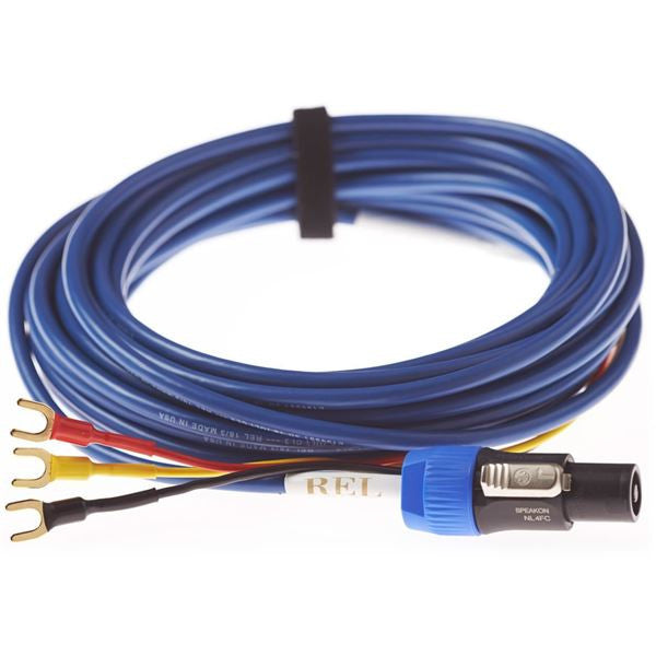 Premium REL BassLine BLUE™ Subwoofer Cable - High-Performance Audio Cable for Home Theater & Music Systems - Perfect for Surround Sound, Gaming & Studio Setups