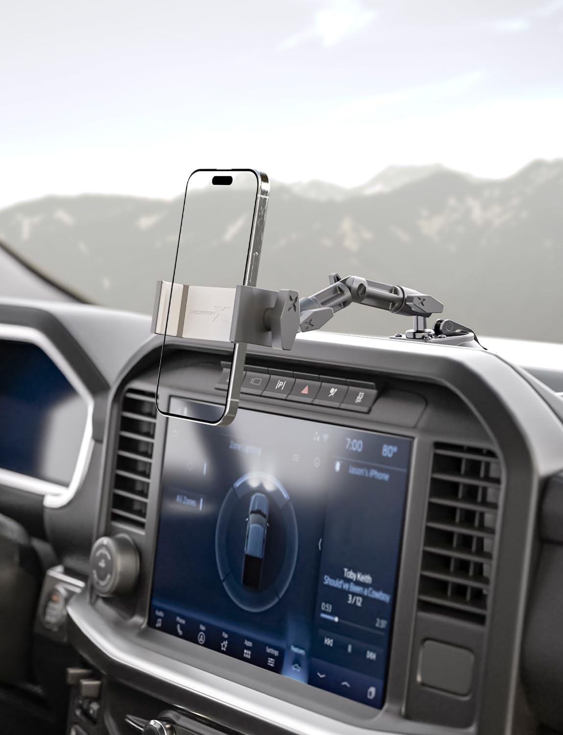 Heavy-Duty Universal Phone Car Mount - HD PRO Dash & Window Metal Clamp Holder for iPhone, Samsung, GPS - BX1-579-2 | Secure Hands-Free Driving, Perfect for Road Trips & Daily Commutes