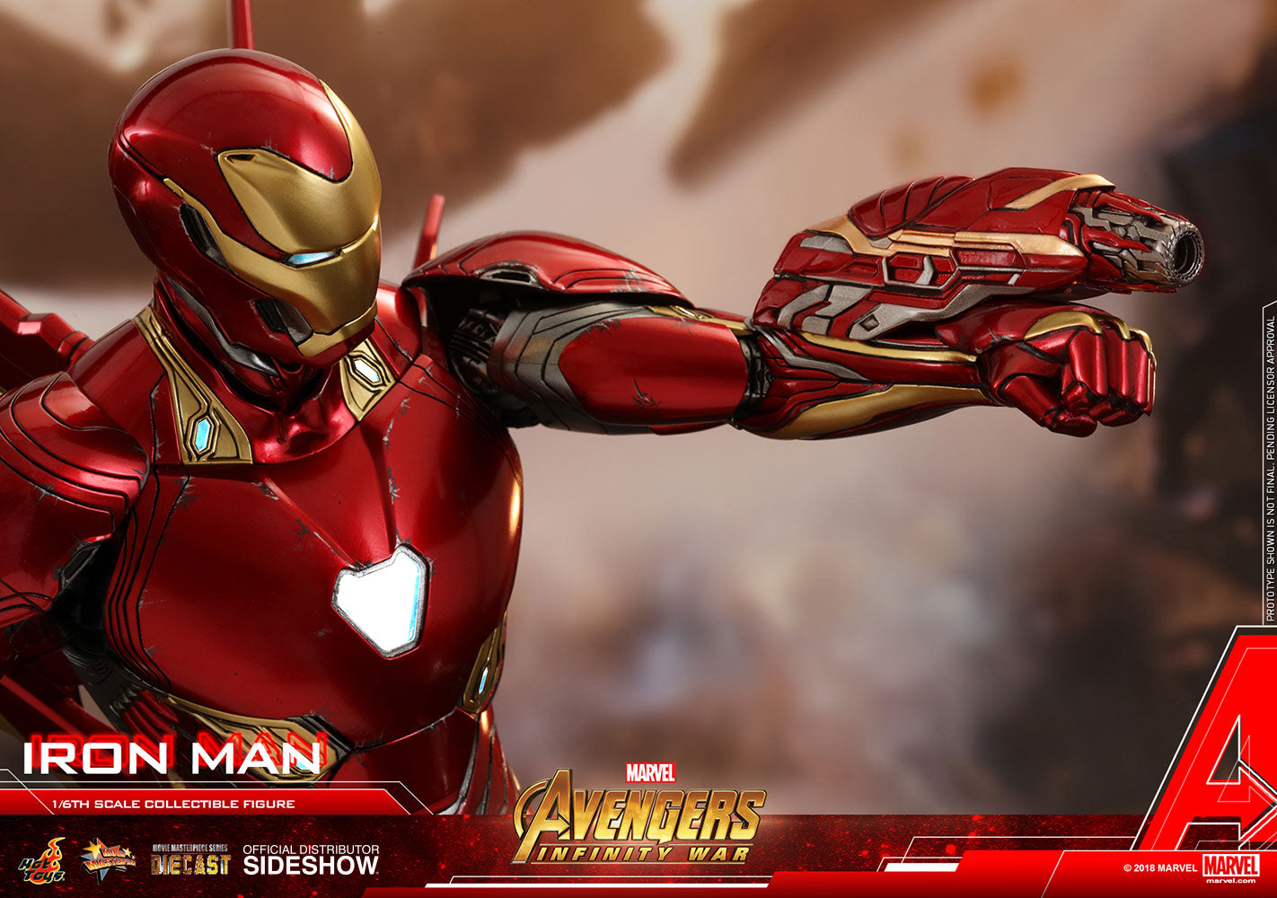 Hot Toys Marvel Avengers Infinity War Iron Man Mark L 50 Diecast 1/6 Scale Collectible Action Figure - Perfect for Display, Gifts & Marvel Fans Collection