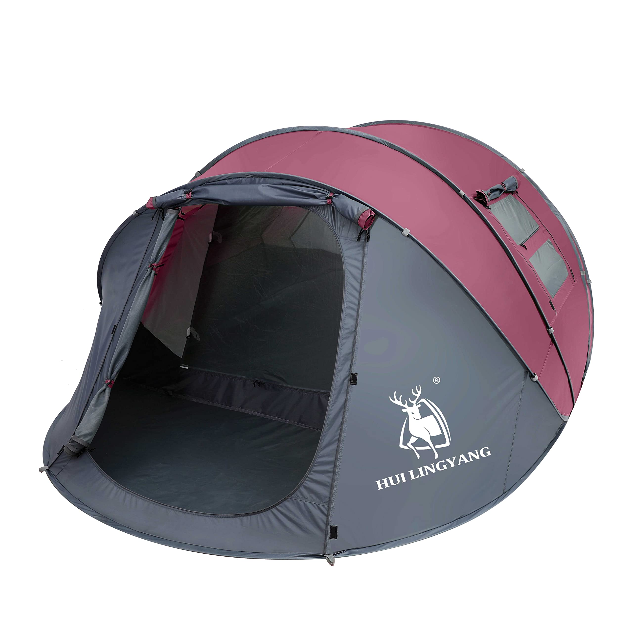 6-Person Instant Pop Up Tent - 12.5’x8.5’x53.5
