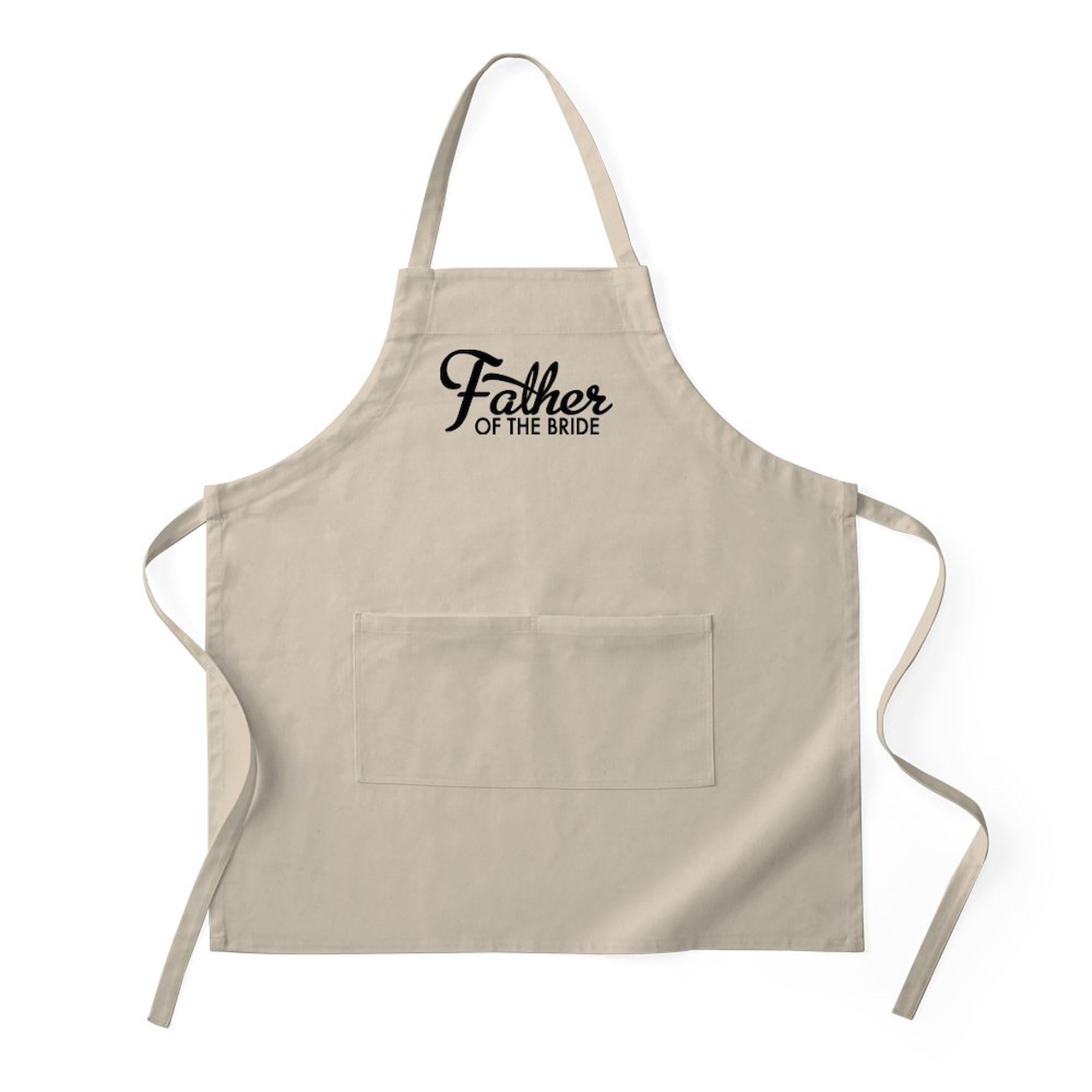 Father of the Bride Apron - Adjustable BBQ Grilling & Baking Apron with Pockets - Perfect for Weddings, Cooking, Baking & Outdoor Grilling