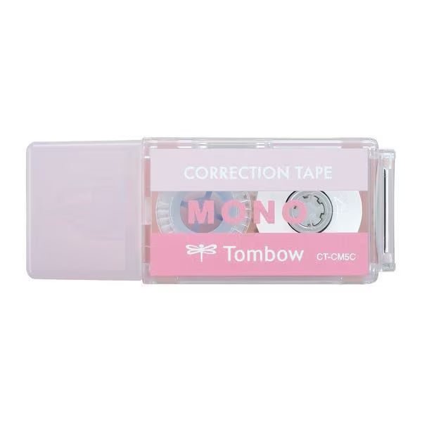 MONO Correction Tape with Pocket Clip - Whiteout Tape for Smooth, Clean Corrections - Perfect for Office, School & Home Use