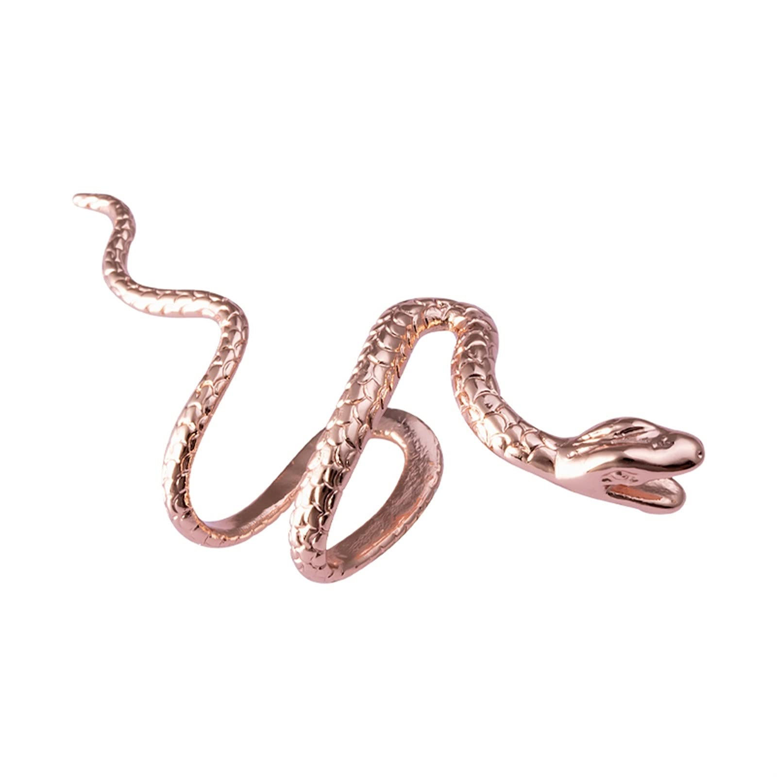 Adjustable Copper Computer Earrings - No Piercing Snake Ear Clips for Women | Stylish Contracted Accessories for Work, Gaming & Everyday Wear
