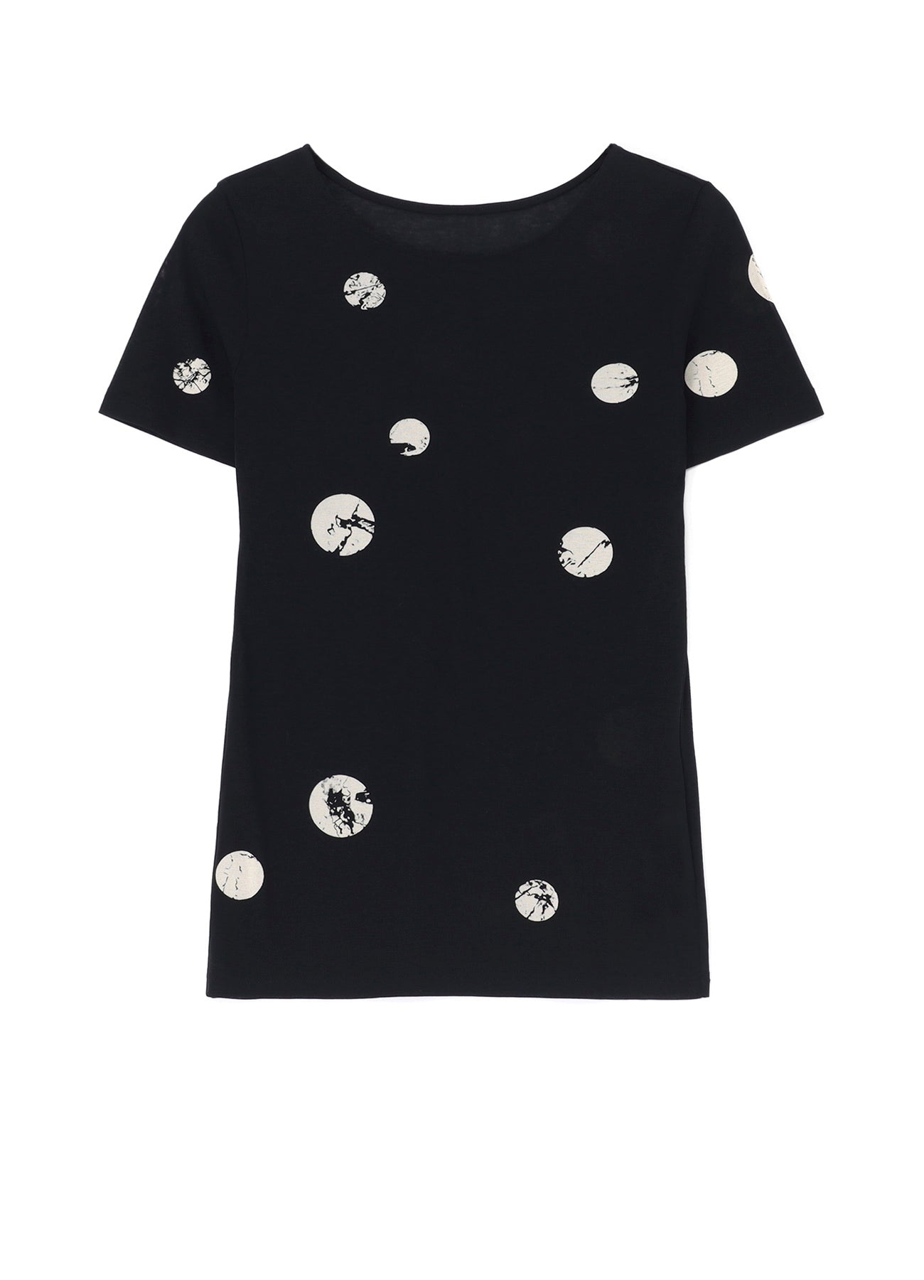 Discharging Dot Short Sleeve Round Neck T-Shirt - Casual Comfort for Everyday Wear, Gym, and Outdoor Activities