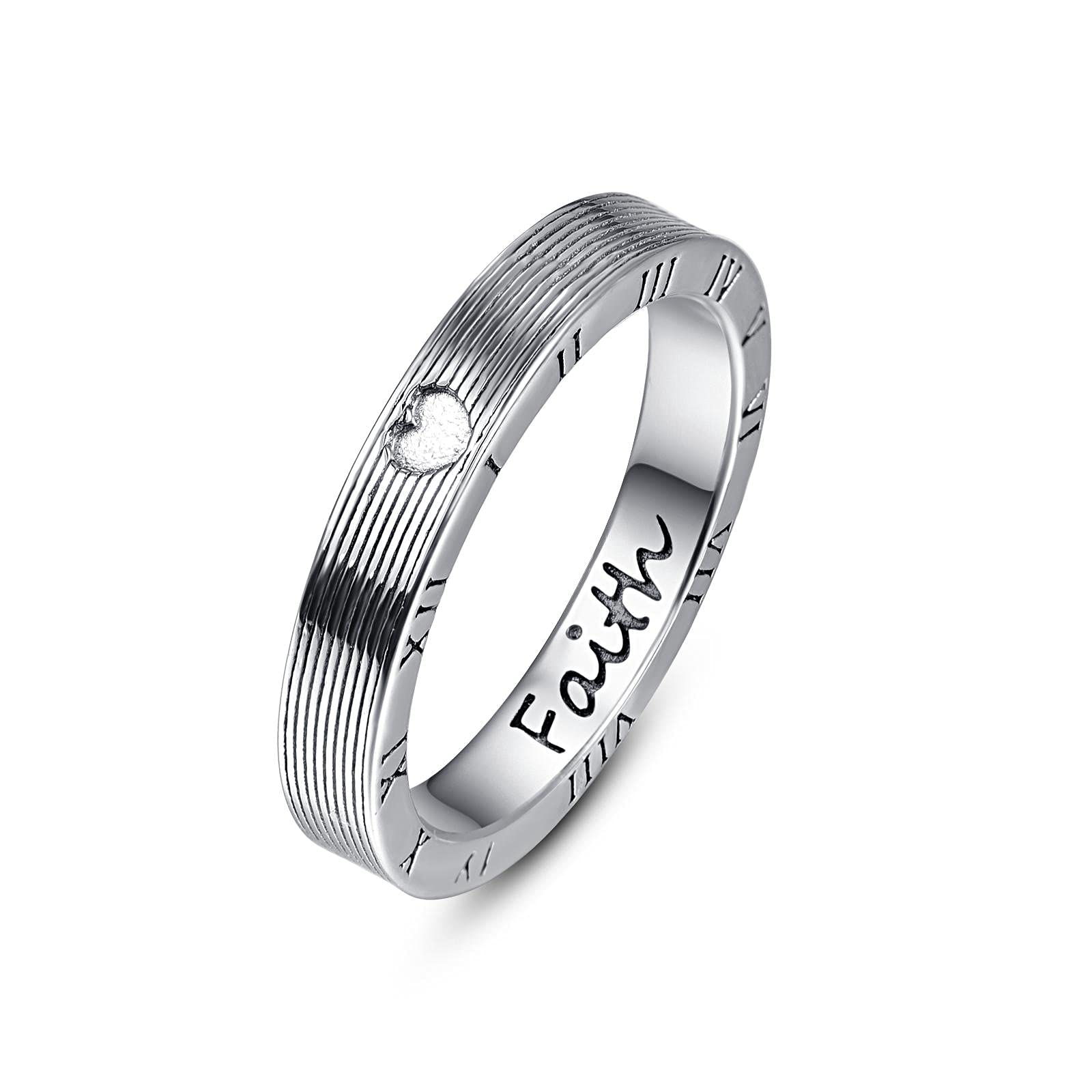 PRAYMOS 925 Sterling Silver Rings for Women - Elegant Aesthetic Thumb Rings Size 7-9 | Perfect for Everyday Wear, Gift Giving & Special Occasions