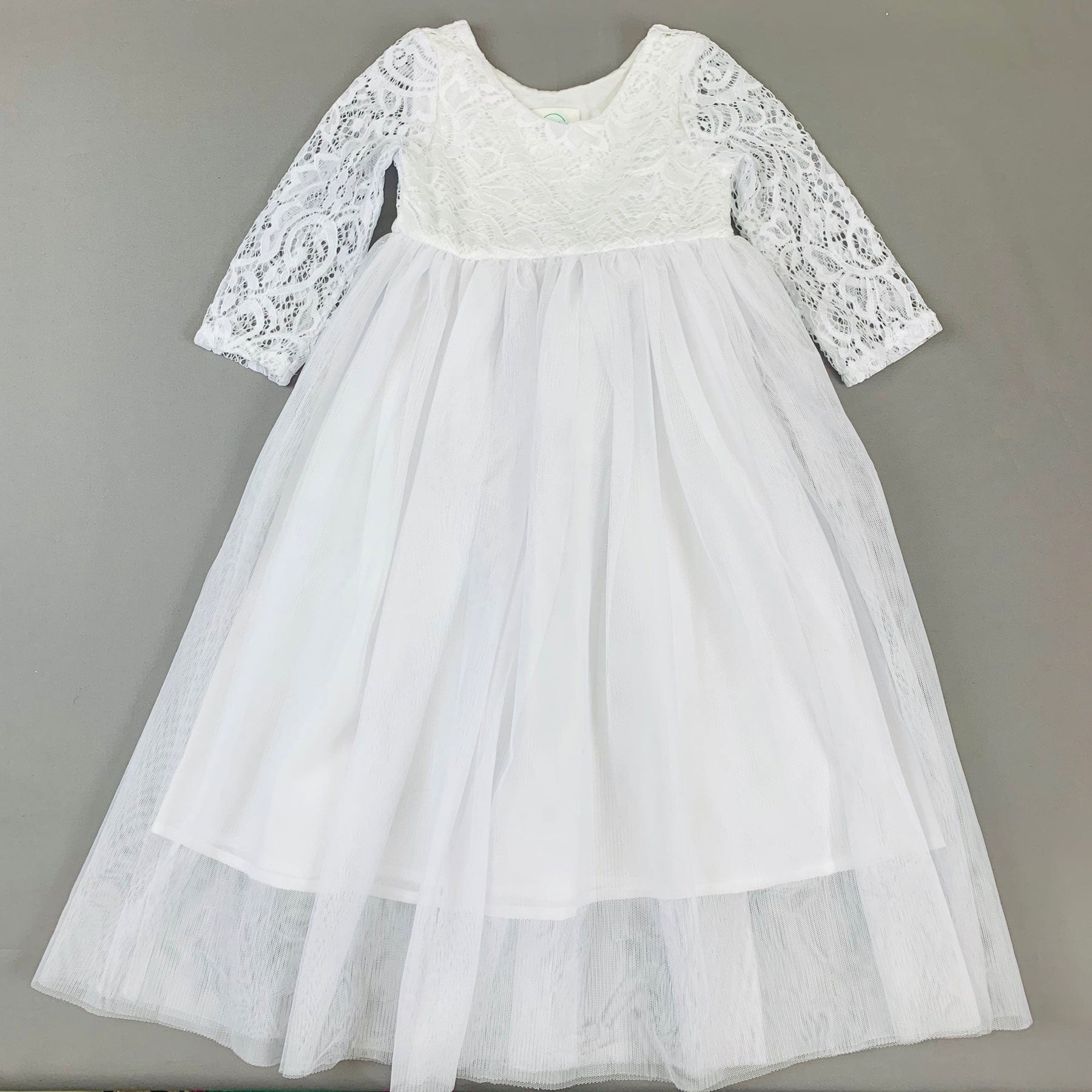 Avery Blessing Gown - Elegant Christening Dress for Baby Girls | Perfect for Baptism, First Communion & Special Occasions