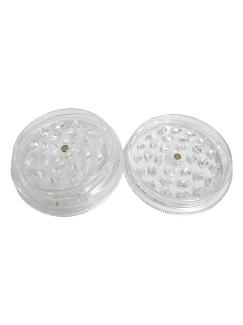 TEQY Plastic Grinder for Spices and Tobacco - White | Compact & Durable Herb Grinder for Cooking, Baking & Smoking | Perfect for Kitchen, Camping & Travel