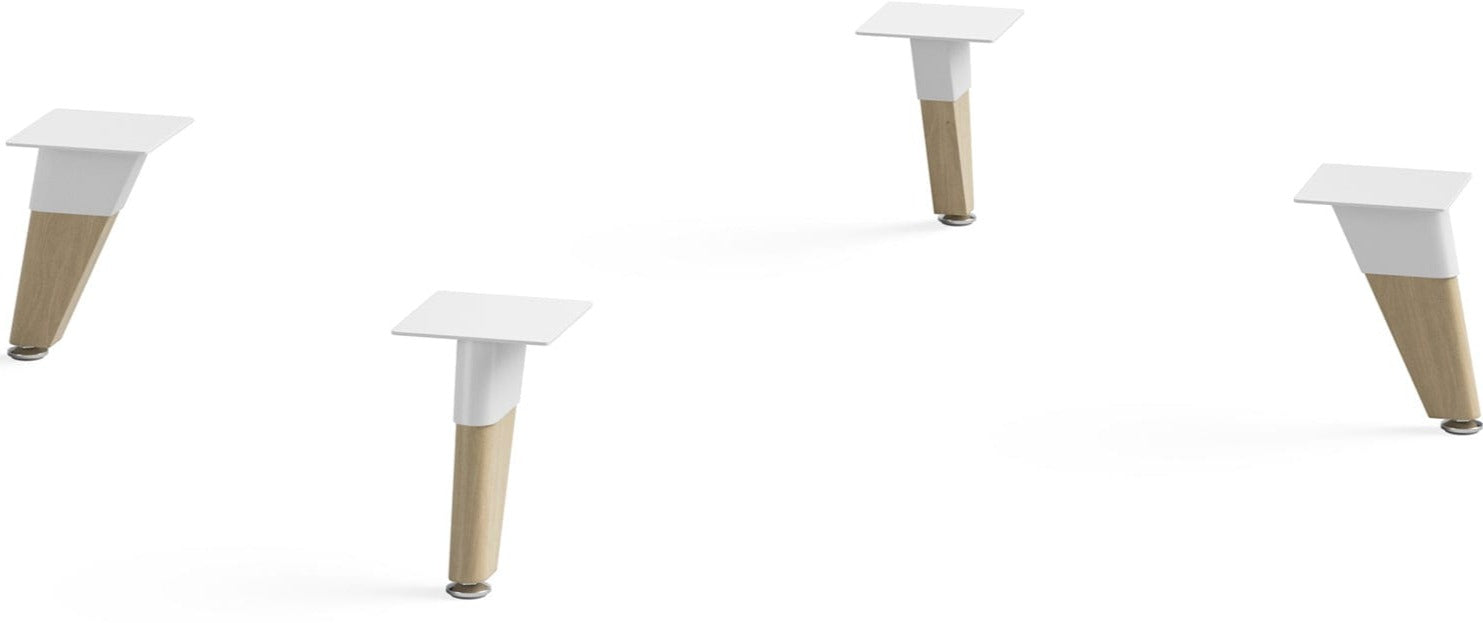Safco Resi® Seating Leg Kit [RESFEET] - Replacement Chair Feet for Office & Home Furniture - Perfect for Repairing Wobbly Chairs, Stools, and Barstools