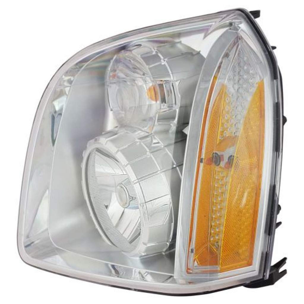 2007-2014 GMC Yukon XL 1500 Left Driver Side Headlight Assembly with Bulbs - Direct Replacement for GM2502318 | Perfect for Night Driving & Off-Road Adventures