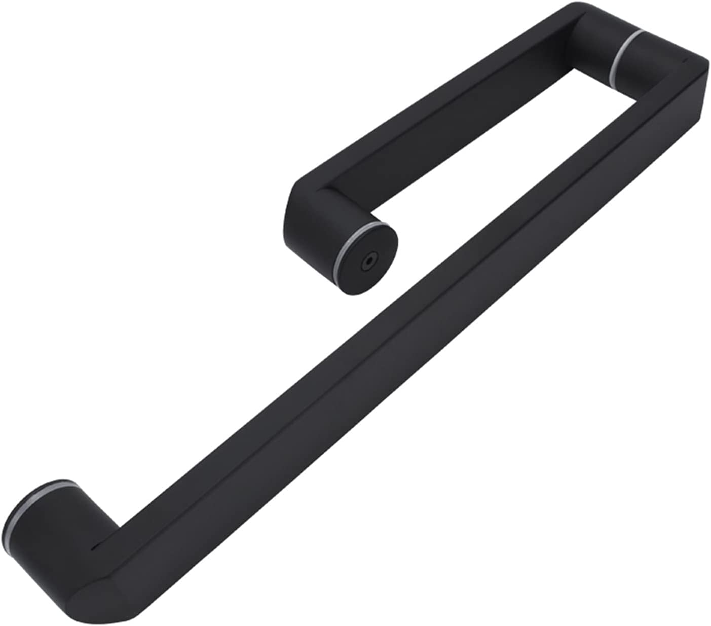 MIQXUAN Matte Black Shower Door Handle Replacement - Heavy Duty Sliding Glass Door Knob for Bathroom & Interior/Exterior Doors - Hardware Accessories for Modern Home Upgrade