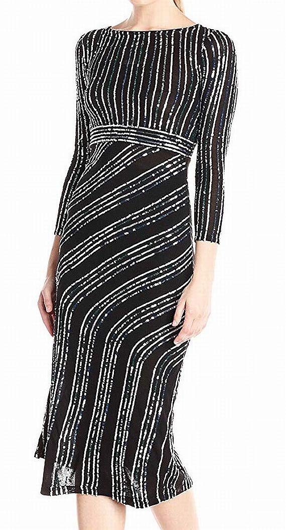 French Connection Women's Diana Swirl Long Sleeve Maxi Dress - Elegant Flowy Boho Style for Parties, Weddings & Beach Vacations