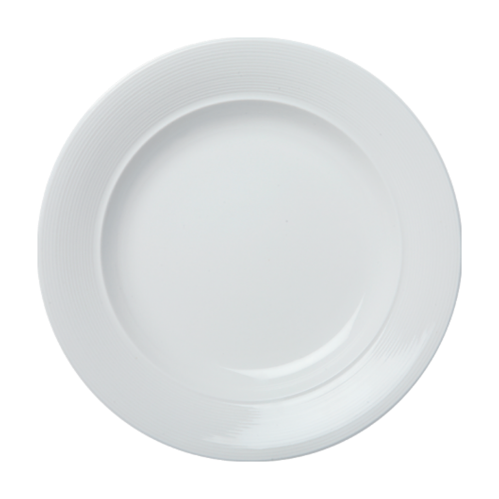 Cameo 302 101 Royalmont 10-Inch Rim Plate - Set of 24 - Durable Dinner Plates for Restaurants, Catering & Home Use