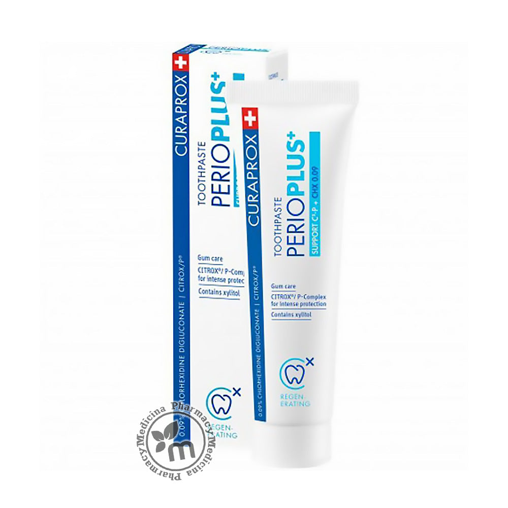 Curaprox Perio Plus Toothpaste 75ml - Swiss-Made Gum Care Toothpaste for Sensitive Gums & Bad Breath - Ideal for Daily Oral Hygiene & Travel Use
