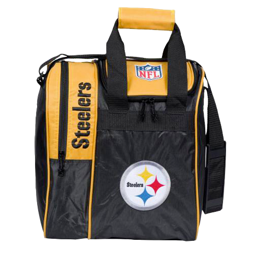 Official NFL Pittsburgh Steelers Team Logo Tote Bowling Bag - Durable Sports Gear for Fans, Perfect for Bowling, Gym, Travel & Game Day Accessories
