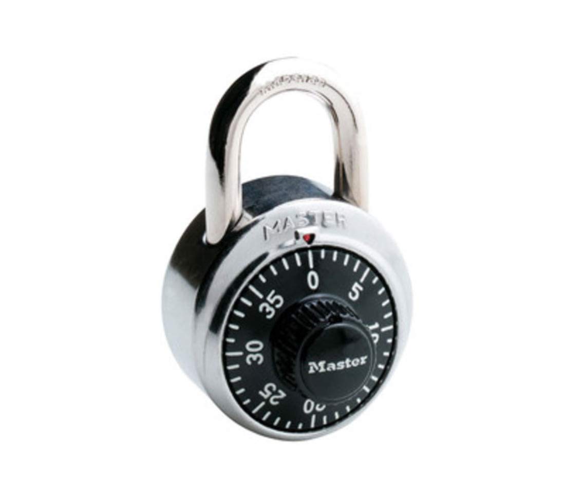 Master Lock 1500 Keyless Combination Lock - Black | Secure Lockbox, Locker & Storage | Durable Padlock for School, Gym & Travel