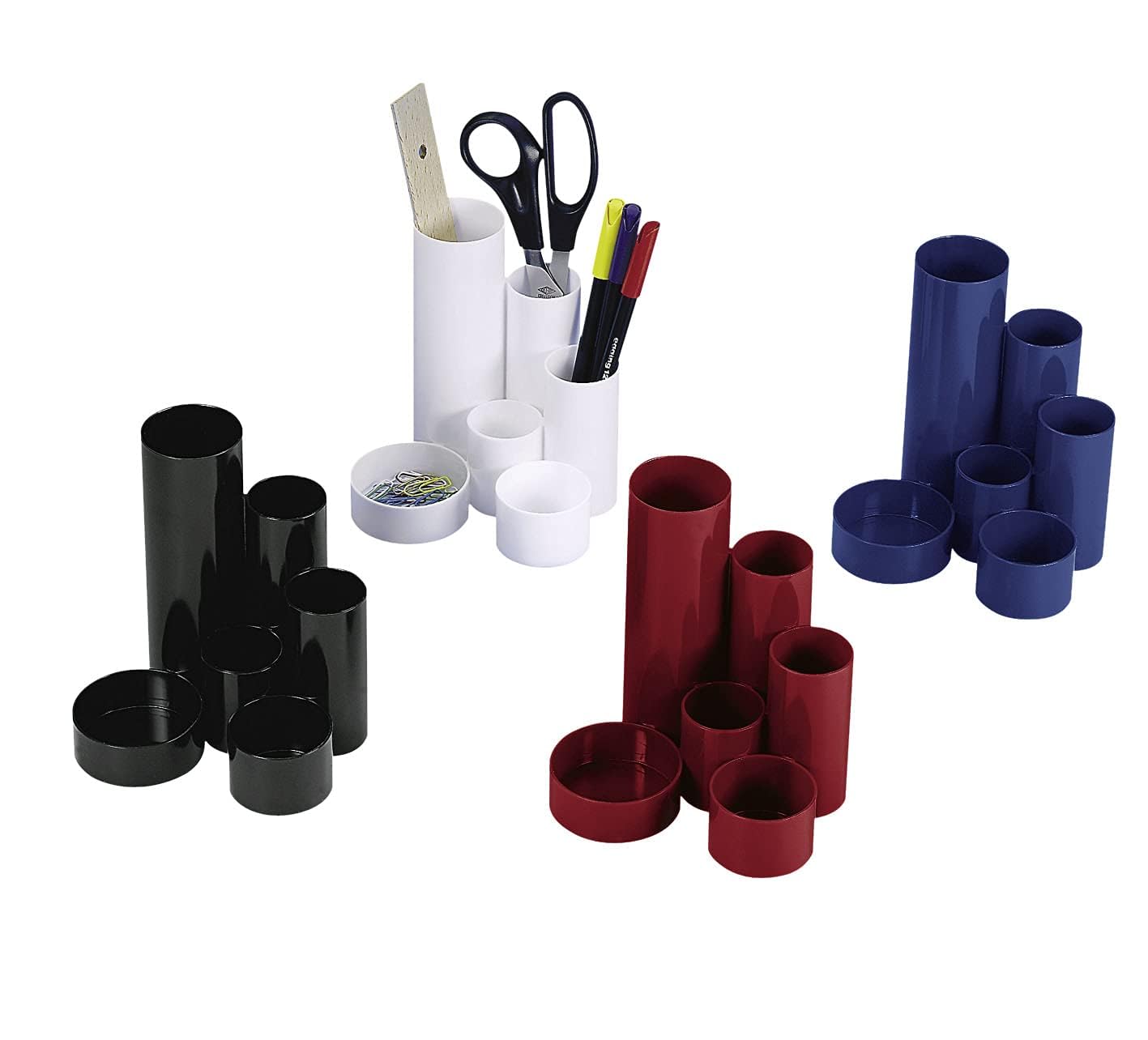 Black Multipurpose Tubular Desk Organizer for Office & Home Use