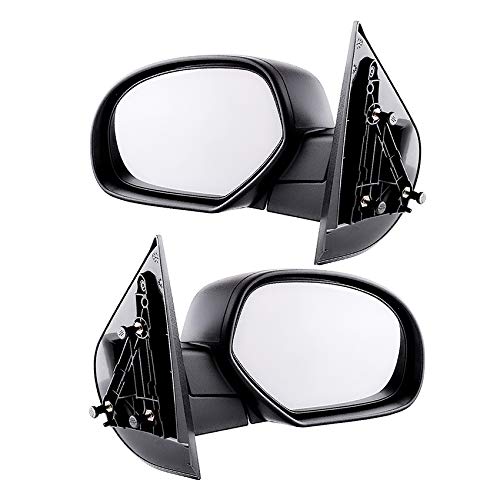 New Pair of Power Door Mirrors Compatible with Chevrolet Silverado 1500 2007-2013 - OEM 20809978 & 20843118 - Replacement Side View Mirrors for Enhanced Safety & Style - Perfect for Off-Roading, Towing & Daily Commuting
