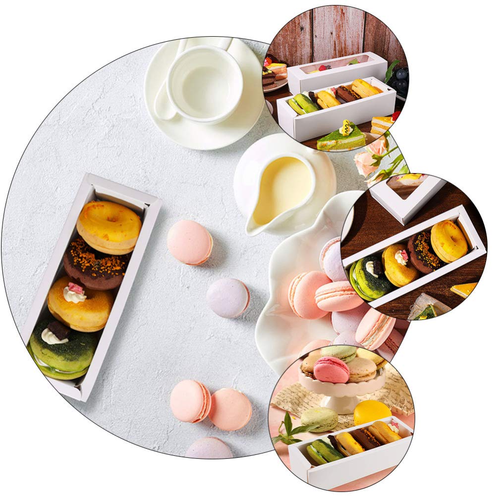 DOITOOL 12-Pack Macaron Storage Boxes - Sturdy Paper Gift Boxes for Cookies, Candies, Cupcakes | Perfect for Bakery, Party Favors, Wedding Desserts & DIY Packaging