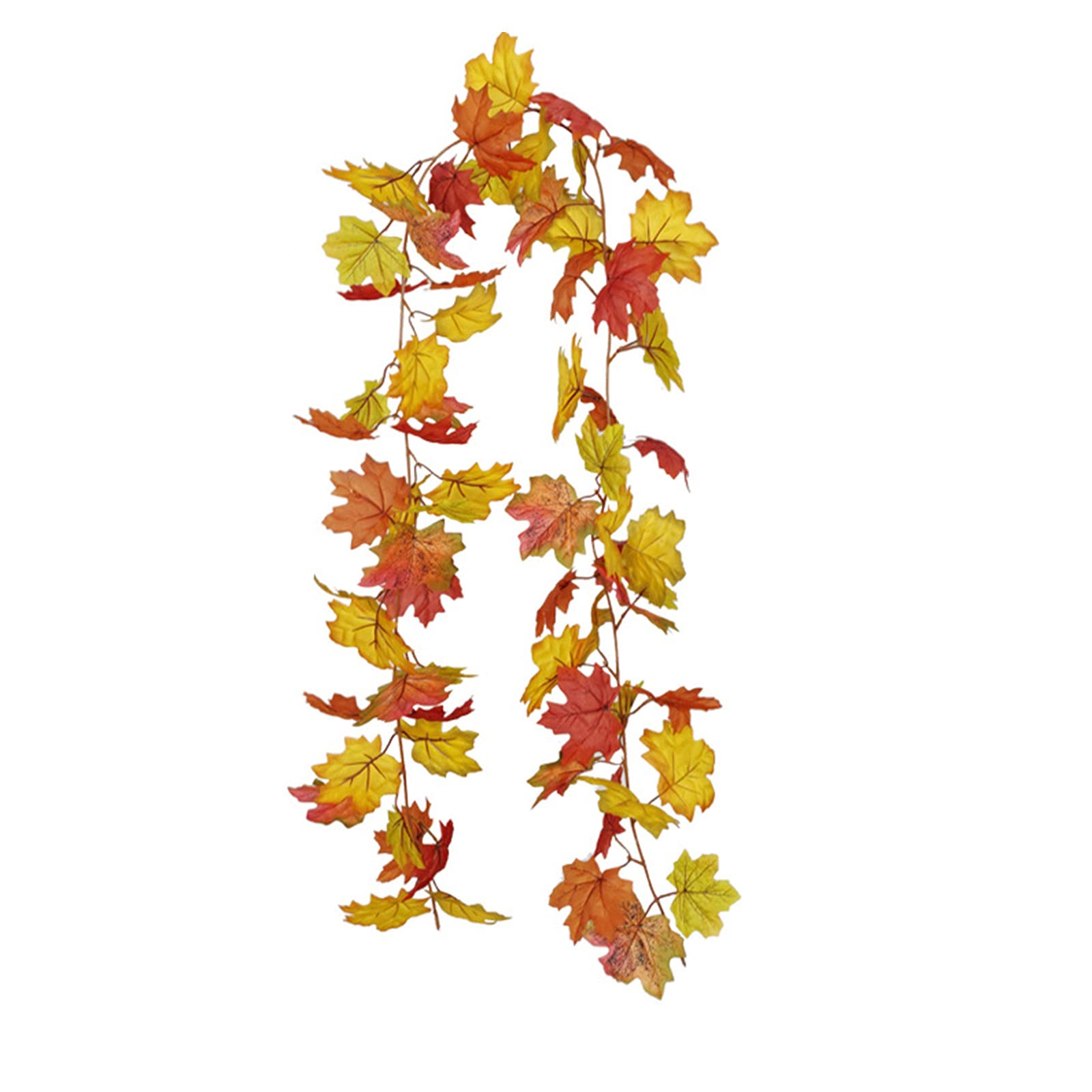 iHHAPY Artificial Rattan Leaf Wall Hanging Decor - Fall Maple & Christmas Party Decoration for Home, Wedding, Festival & Seasonal Events