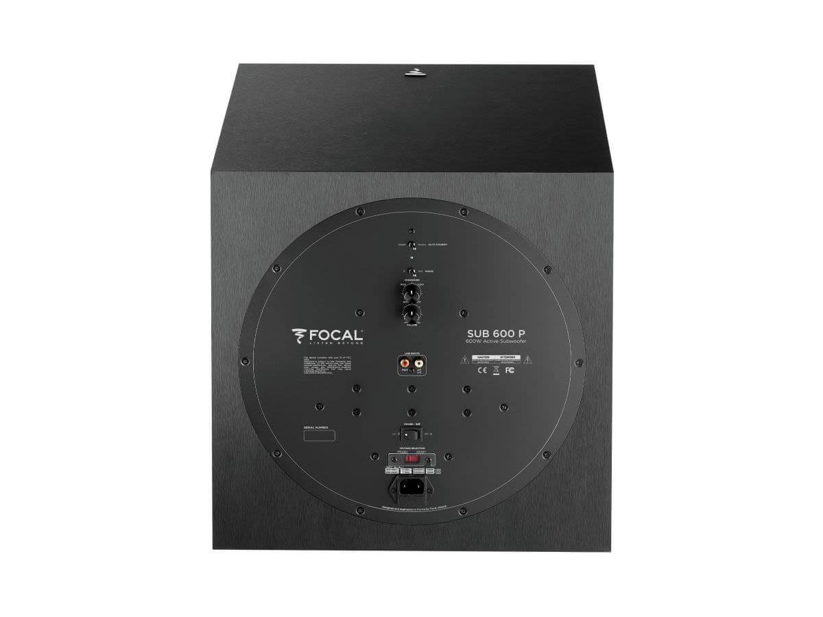 Focal Sub 600P High Power Subwoofer - Deep Bass Home Theater & Music System for Audiophiles | Perfect for Movie Nights, Gaming & Party Sound Systems