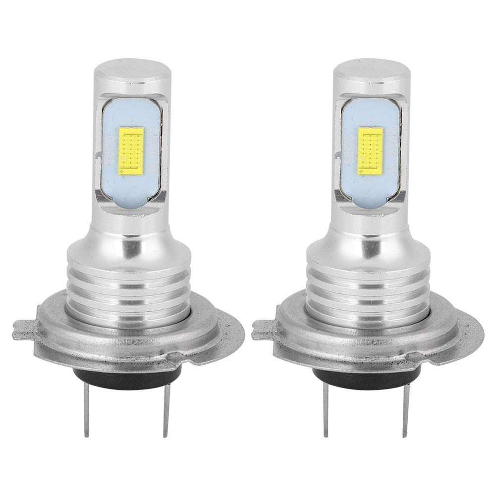 Qiilu 80W 8000K H7 LED Car Fog Lights - 2PCS Universal White Light Bulbs for 12-24V Vehicles | Perfect for Night Driving, Off-Road & Foggy Conditions