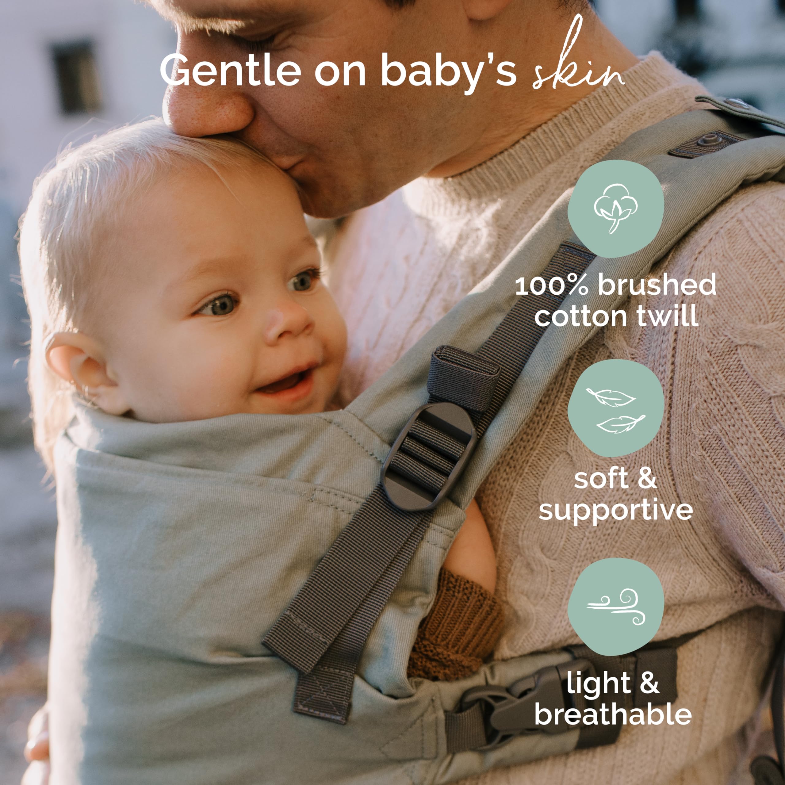 Boba X Baby Carrier for Newborn to Toddler (7-45 lbs) - Ergonomic, Hip-Healthy & Adjustable Infant Carrier - Fits Petite to Plus Size Parents - Soft Grey - Perfect for Hiking, Shopping & Hands-Free Parenting