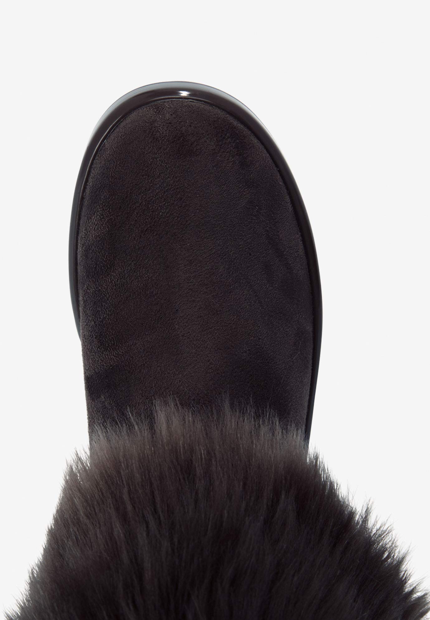 Comfortview Women's Wide Width The Shai Wide Calf Boots - Stylish & Comfortable Knee-High Boots for Wide Calves | Perfect for Work, Office & Winter Fashion
