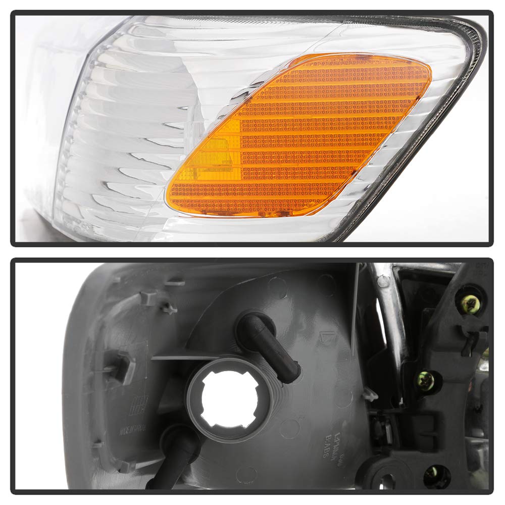 ACANII - 2000-2001 Toyota Camry Replacement Headlights Set - OE Style Headlamps with Corner & Signal Lights - 4pc Left & Right Pair - Perfect for Night Driving & Vehicle Restoration