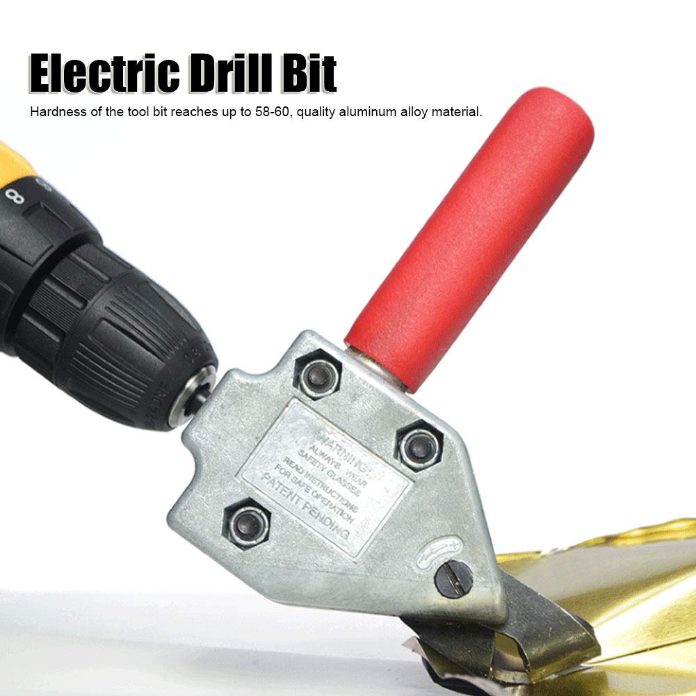 Fdit Metal Sheet Cutter Head - Electric Drill Replacement for Soft Iron Sheets | Universal Electric Scissors Attachment | Perfect for DIY Projects, Metalworking & Home Repairs