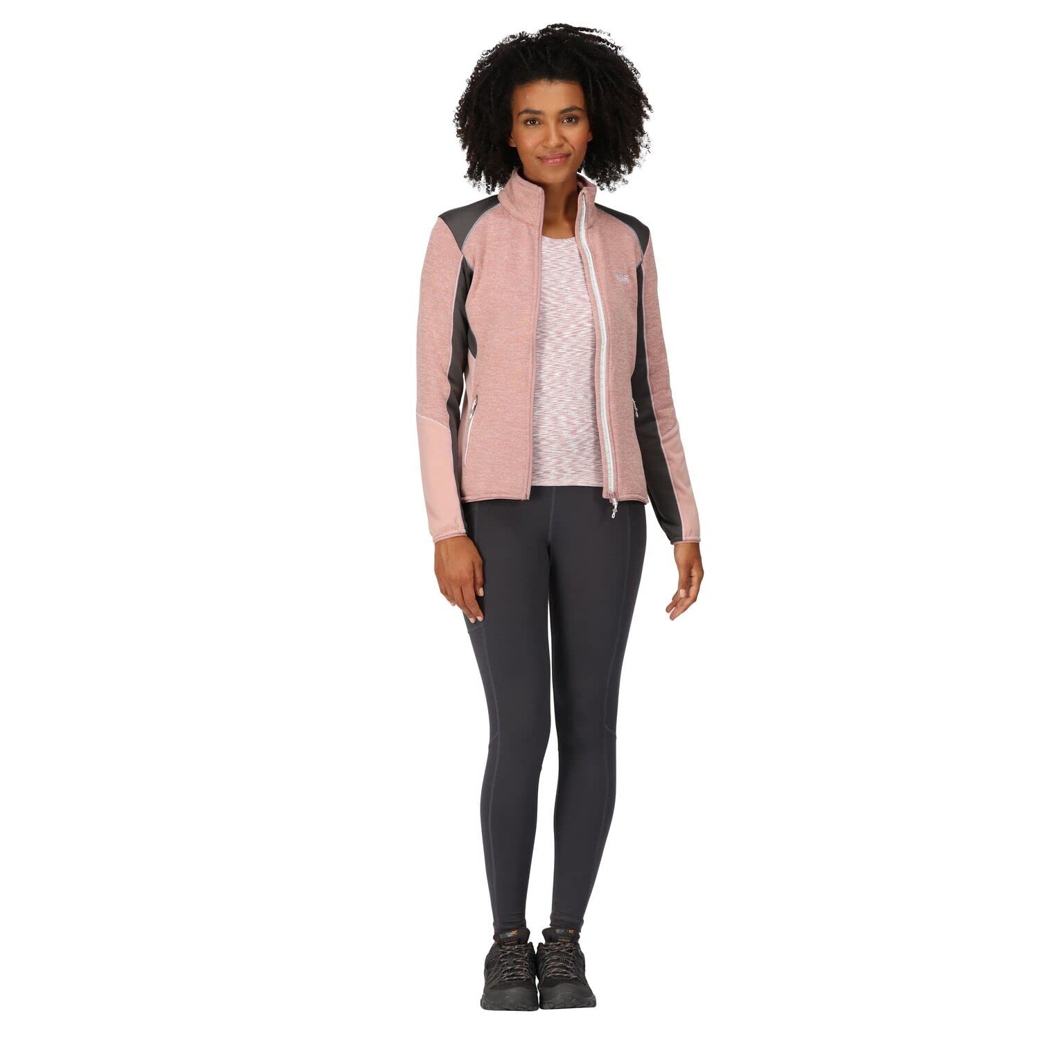Regatta Lindalla V Women's Knitted Fleece Jacket - Warm Winter Coat for Outdoor Hiking, Camping & Casual Wear