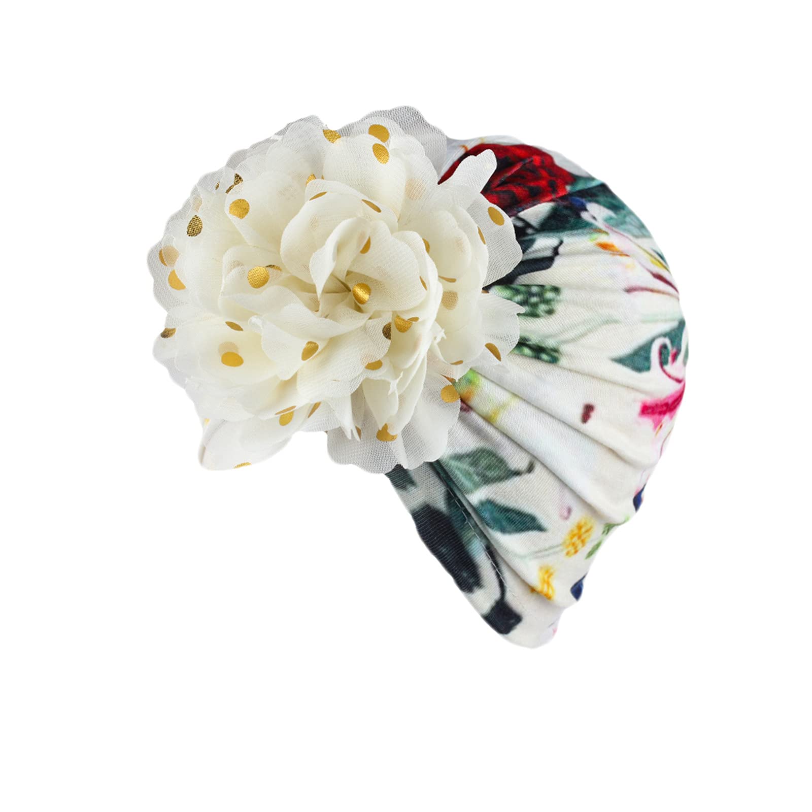 Baby Turban Hats for Newborns 0-6 Months - Soft Knitted Floral Headbands with Bows for Baby Girls & Boys - Perfect for Photos, Outings & Special Occasions