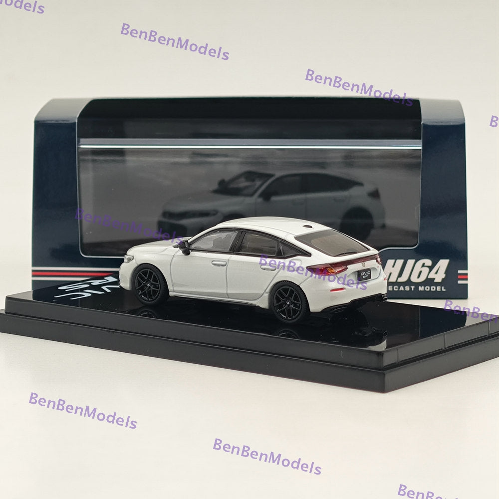 1/64 Scale Hobby Japan Honda Civic RS Platinum White Pearl Diecast Model Car HJ642046AW - Collectible Miniature for Display, Gifts & Car Enthusiasts