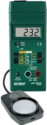 Extech 401025 Dual-Scale Light Meter with Analog Output - Digital Lux/FC Meter for Photography, Film, and Industrial Lighting Measurement - Perfect for Studios, Laboratories, and Outdoor Light Testing
