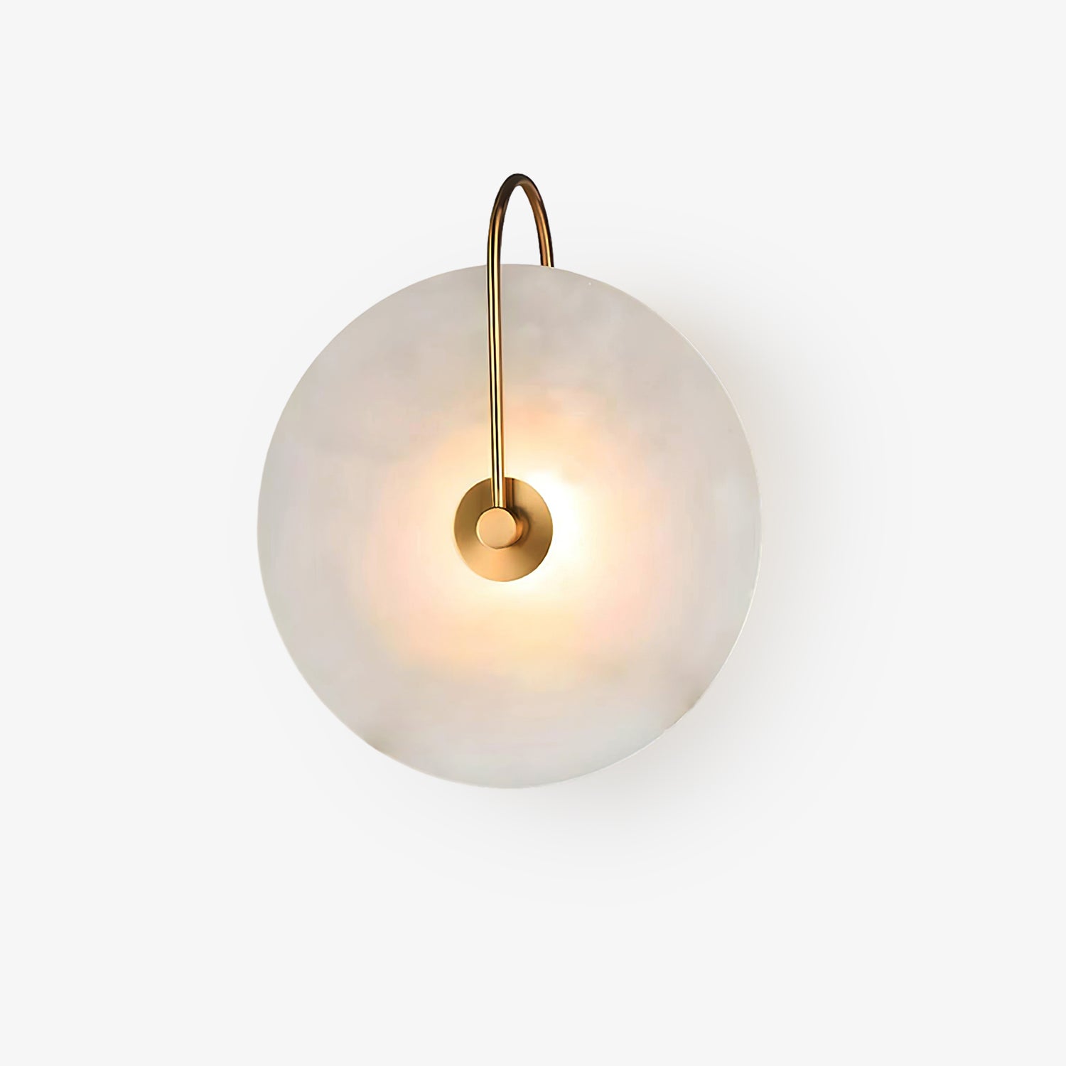 Modern Alabaster LED Wall Lamp - Energy Efficient Dimmable Light Fixture for Bedroom, Living Room & Hallway Decor