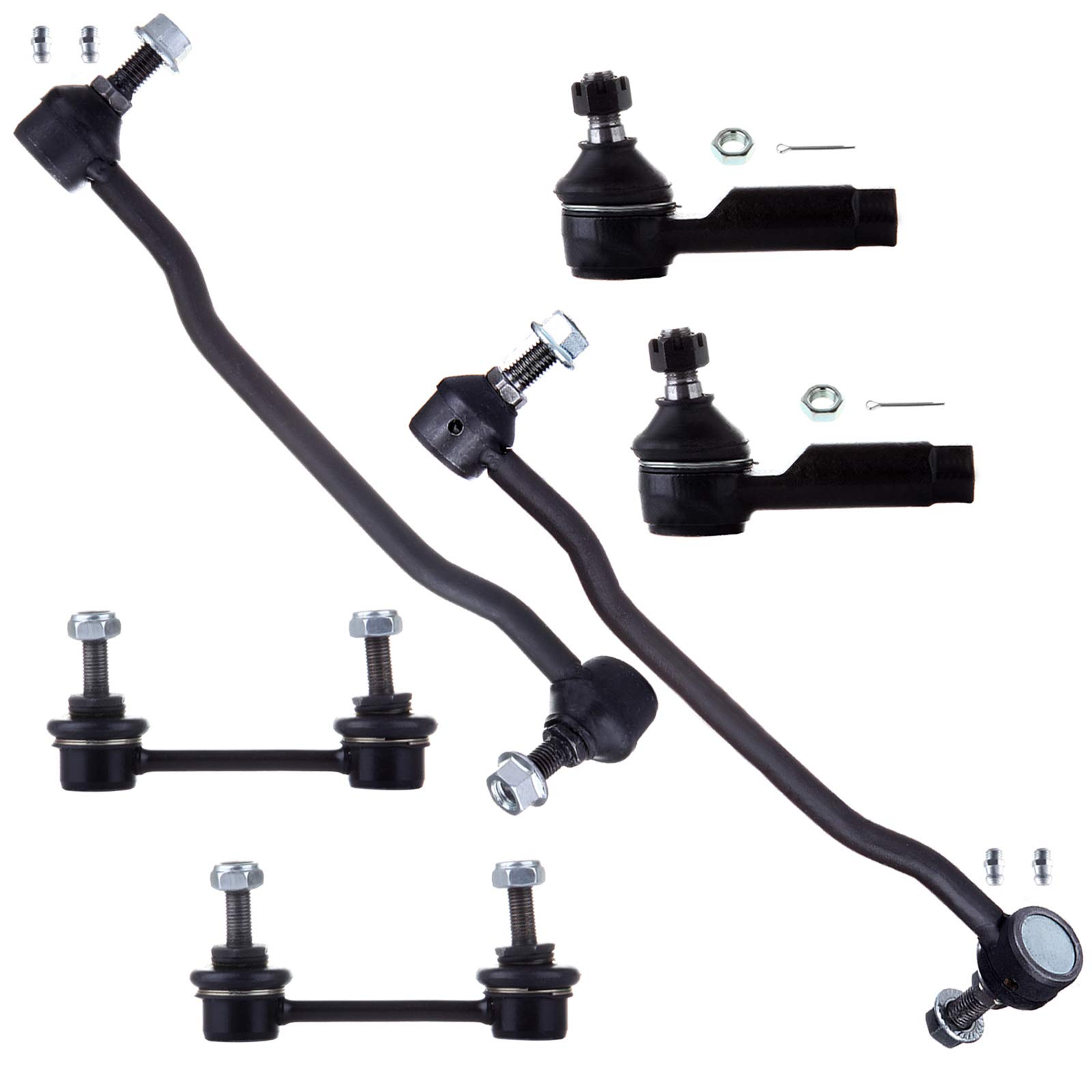 SCITOO 6-PC Suspension Kit for Nissan Almera Maxima - Front & Rear Sway Bar Links for Smooth Ride