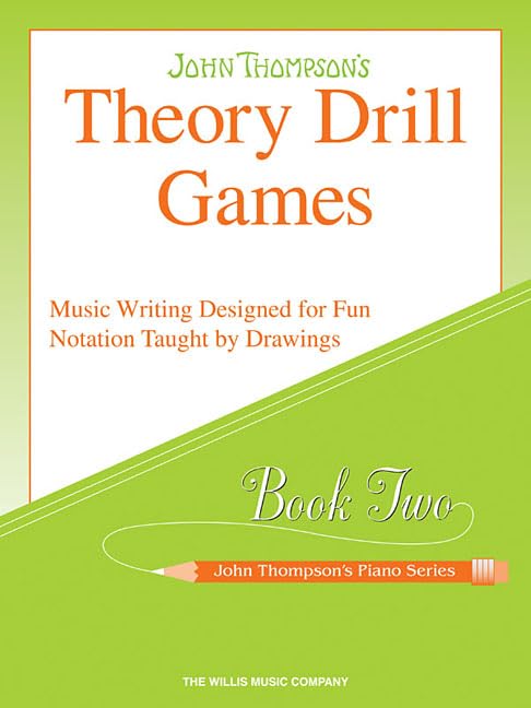 John Thompson's Piano Theory Drill Games Book 2: Elementary Level Piano Exercises - Perfect for Kids' Music Lessons & Home Practice