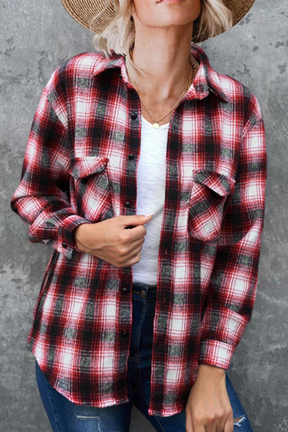 Men's Classic Plaid Long Sleeve Button-Down Shirt with Collar - Casual & Business Wear for Office, Dating, and Outdoor Activities