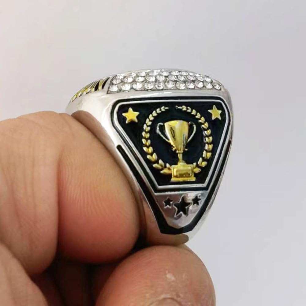 Champion Trophy Cup Rings - Custom Engraved Awards for Sports Tournaments & Competitions | Perfect Gift for Winners, Champions & Achievers | Ideal for Baseball, Basketball, Football & Golf Events