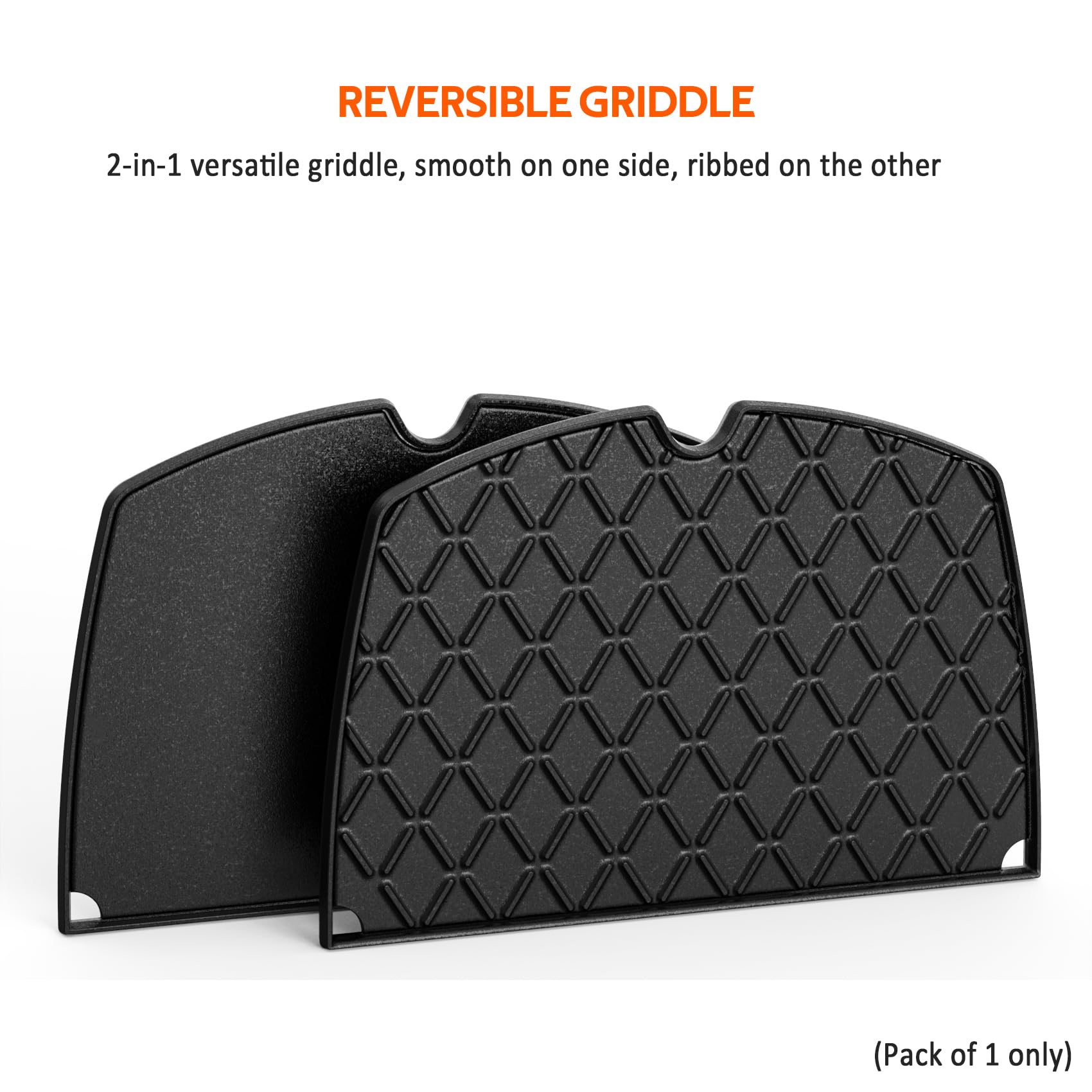 Stanbroil Cast Iron Grill Griddle Replacement for Weber Q200 Q220 Q240 Q260 Q2000 Q2200 Q2400 Series Gas Grills - Heavy Duty Cooking Surface for Steaks, Burgers & Vegetables - Perfect for Backyard BBQs, Camping & Outdoor Grilling