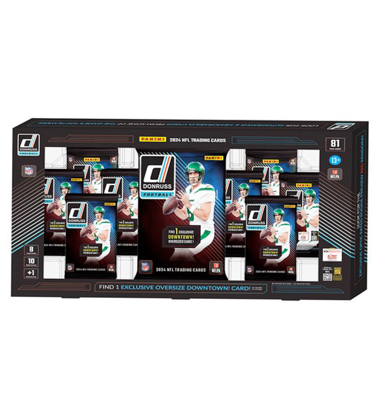 2024 Panini Donruss Football Trading Cards Retail Box - 24 Packs, 8 Cards per Pack | Collectible NFL Player Cards for Sports Fans & Card Collectors | Perfect for Trading, Gifting, and Displaying in Your Collection