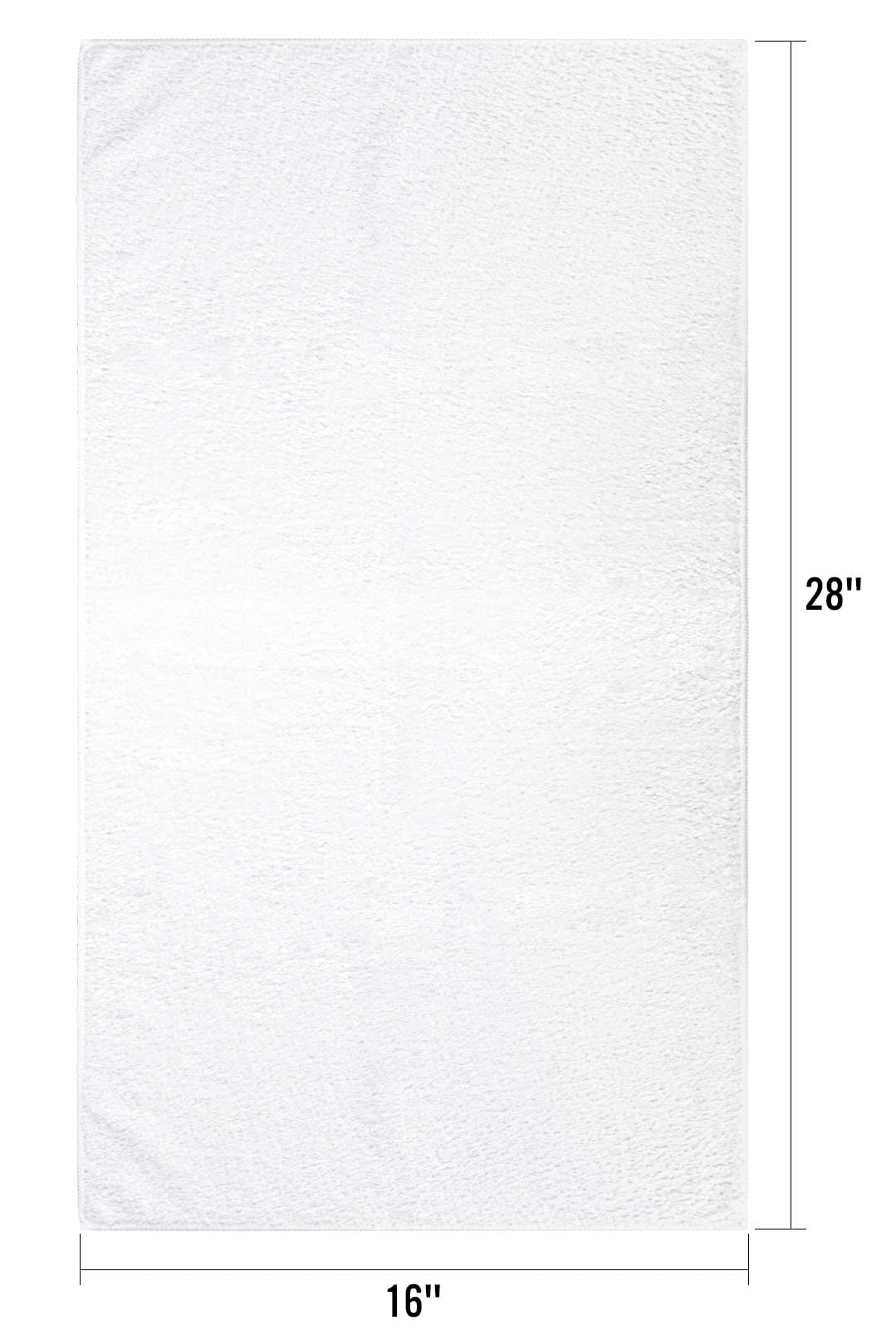 Orighty 6-Pack White Hand Towels - Quick Drying & Absorbent Microfiber Gym Towels 16x28 inches - Lightweight & Thin White Yoga Towel for Gym, Travel & Home - Multi-Purpose Camping Towel for SPA, Hotel, Bathroom & Outdoor Activities